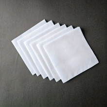 6pcs Handkerchief Soft Hankies Wedding Handkerchief Accessories