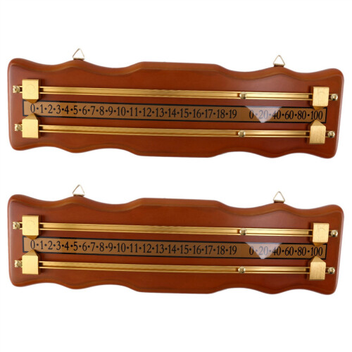 2X Scoreboard Snooker Game Scorer Board Player Calculation Number Tools Billiard Density Board Integrator