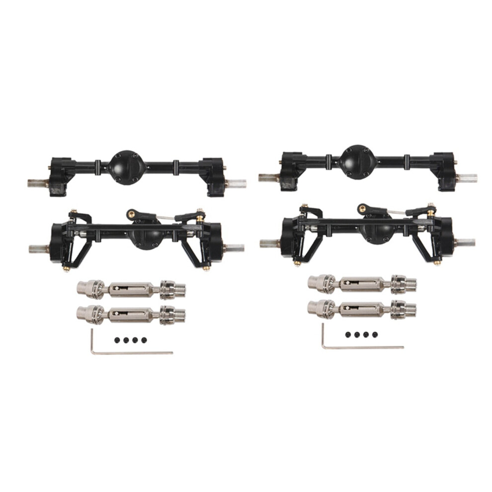 Photos - Parts for Drones & RC models 4Pcs Front and Rear Portal Axle with Metal Drive Shaft for C14 C24 C24-1 C34 C44 B14 B24 1/16 RC Car Upgrade Parts