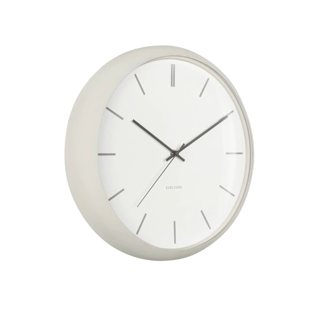 Karlsson Wall Clock Nirvana Globe - Warm Grey