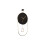 Karlsson Karlsson Swing Pendulum Wall Clock - Black 2