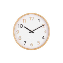 Karlsson Wall Clock Pure Wood Grain Small - MultiColour