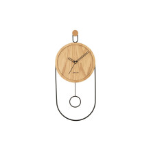 Karlsson Swing Pendulum Wall Clock - Light Wood