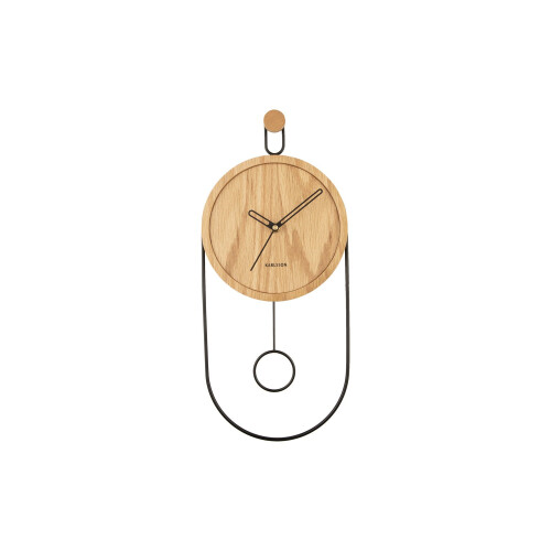 Karlsson Karlsson Swing Pendulum Wall Clock - Light Wood