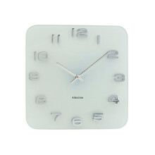 Karlsson Wall Clock Vintage Square - White