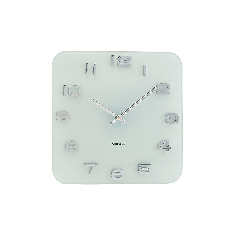 Karlsson Wall Clock Vintage Square - White