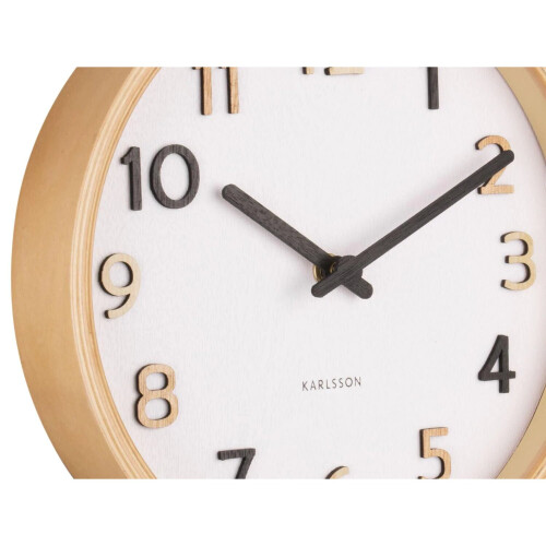 Karlsson Karlsson Wall Clock Pure Wood Grain Small - MultiColour 2