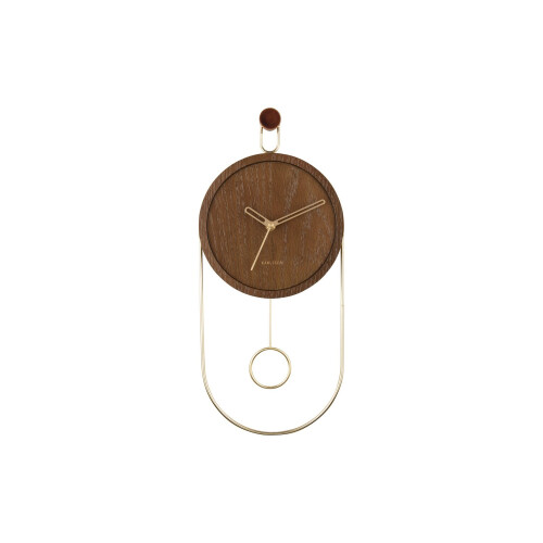 Karlsson Karlsson Swing Pendulum Wall Clock - Dark Wood