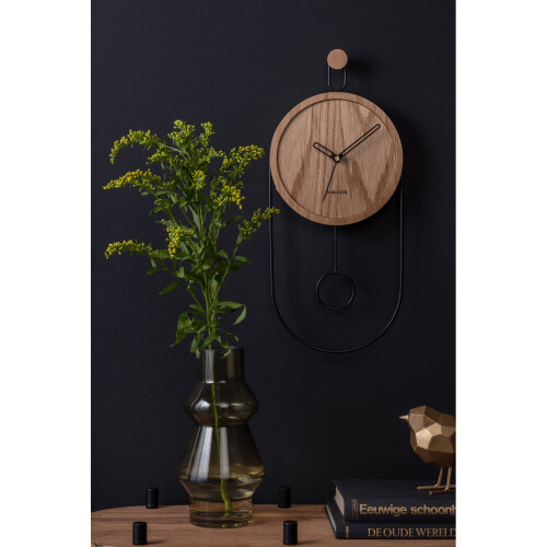 Karlsson Karlsson Swing Pendulum Wall Clock - Light Wood 2