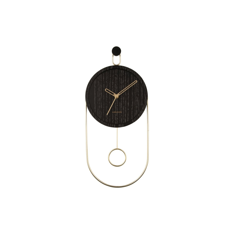 Karlsson Swing Pendulum Wall Clock - Black