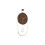Karlsson Karlsson Swing Pendulum Wall Clock - Dark Wood 2