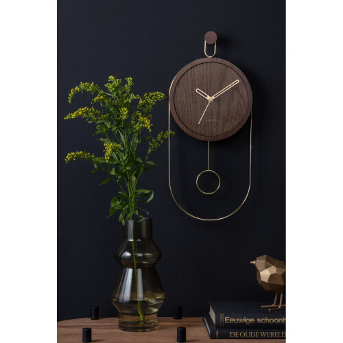 Karlsson Karlsson Swing Pendulum Wall Clock - Dark Wood 2