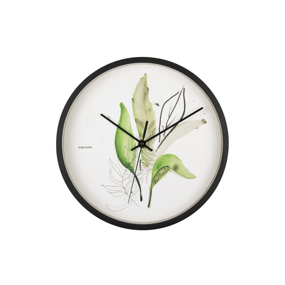 Karlsson Botanical Leaves Wall Clock