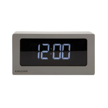 Karlsson Boxed LED Alarm Clock - Warm Grey