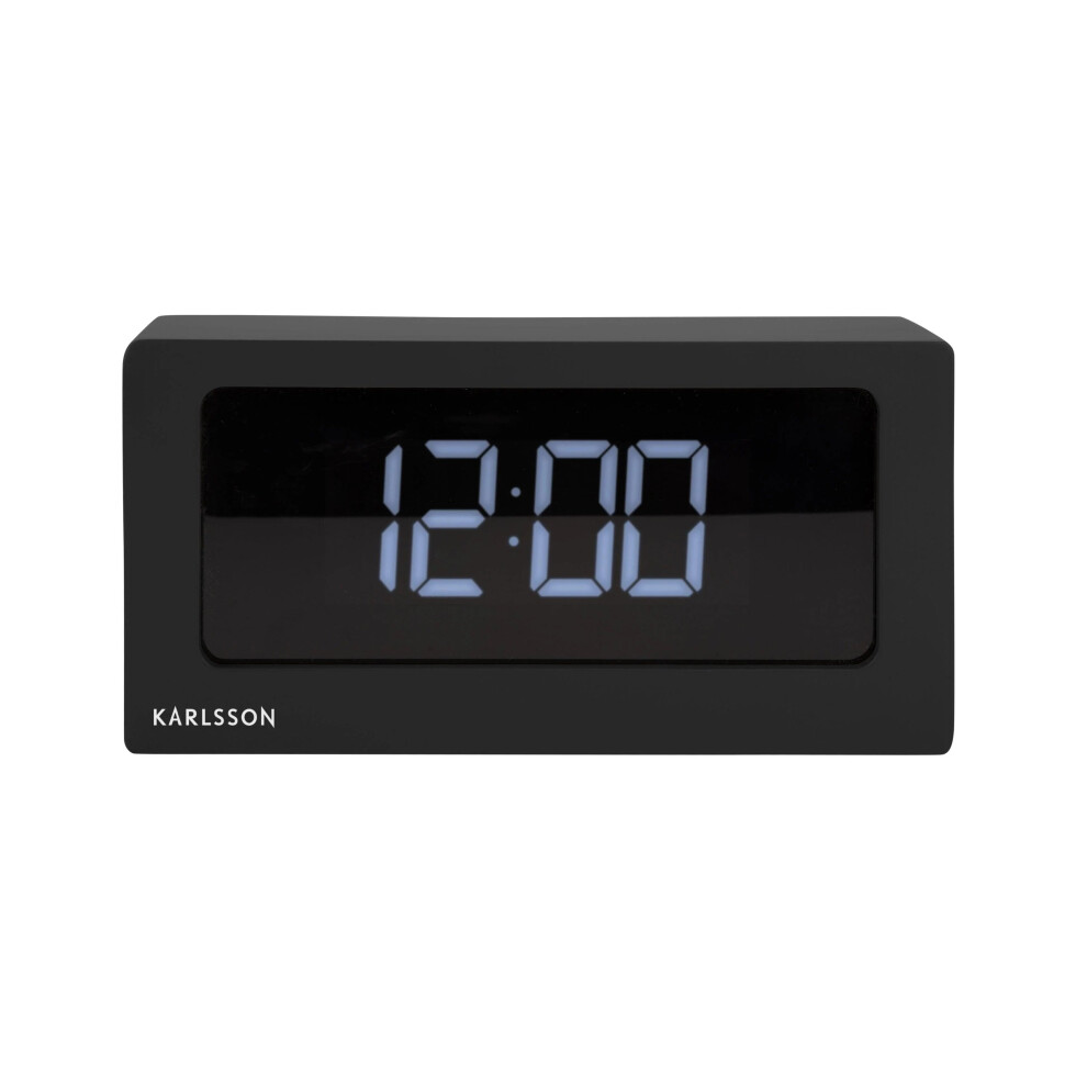 Karlsson Boxed Led Alarm Clock - Black