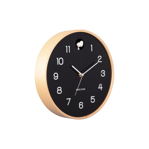 Karlsson Karlsson Natural Cuckoo Wall Clock - Black 1
