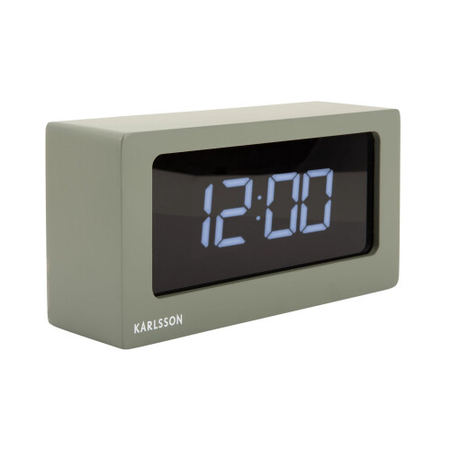 Karlsson Karlsson Boxed LED Alarm Clock - Warm Grey 1