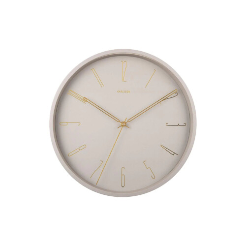 Karlsson Karlsson Belle Numbers Wall Clock 35cm - Warm Grey