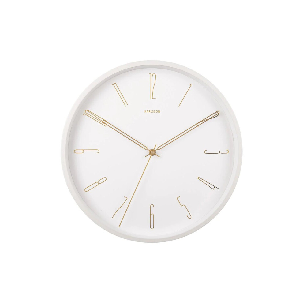 Karlsson Belle Numbers Wall Clock 35cm - White