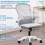 (White) High Quality Mesh Back Special Ergonomic Office Chair With Folding Armrests 3