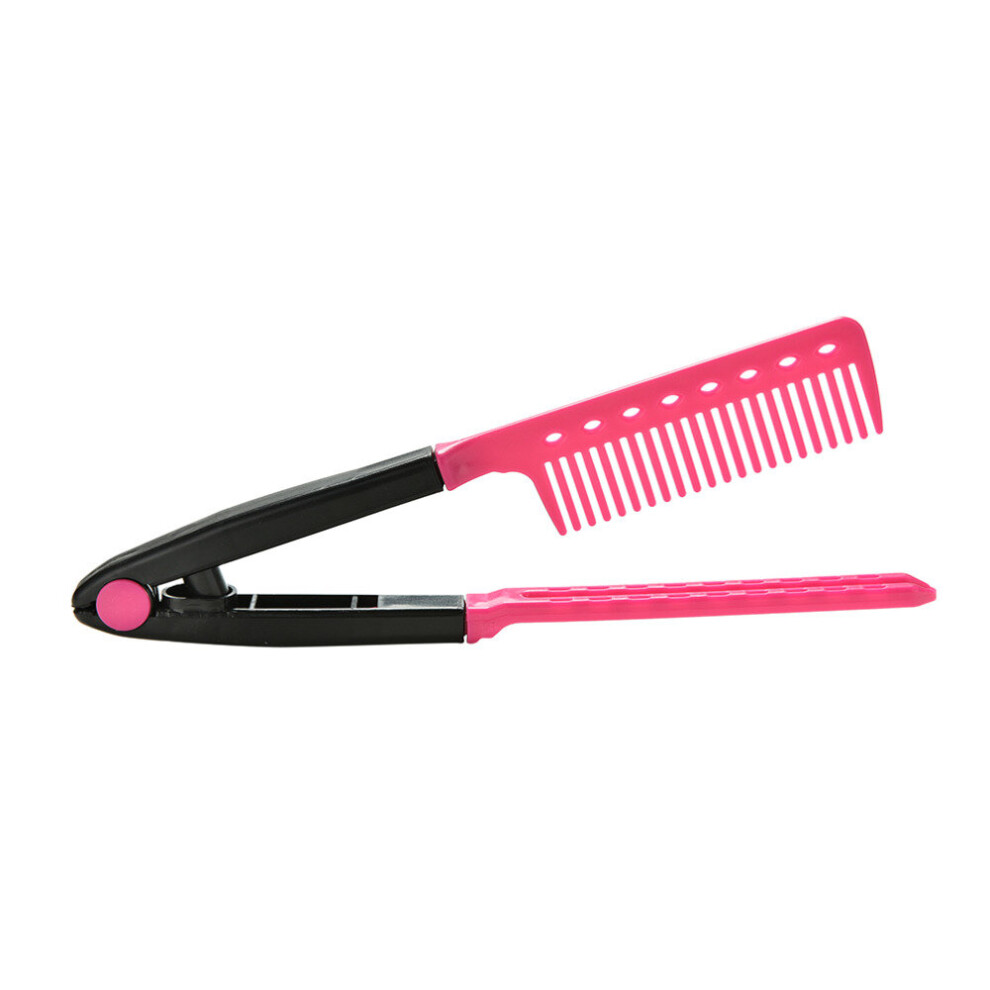 Dechoicelife Unisex Not,Specified Fashion Hair Combs V Type Folding Hair Straightener Comb Diy Salon Haircut Hairdressing Styling Tool Anti-Static Combs Brush