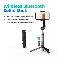 (a-New Selfie Stick) ?New-in Sale?UGREEN Bluetooth Selfie Stick Tripod Stand 750mm Extended 10m Bluetooth Remote Shutter Universal For IOS Android