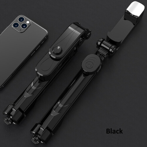(a-Black) Onvian 3 in 1 Wireless Bluetooth Selfie Stick For Iphone/Android Foldable Mini Tripod Expandable Monopod With Remote Control New