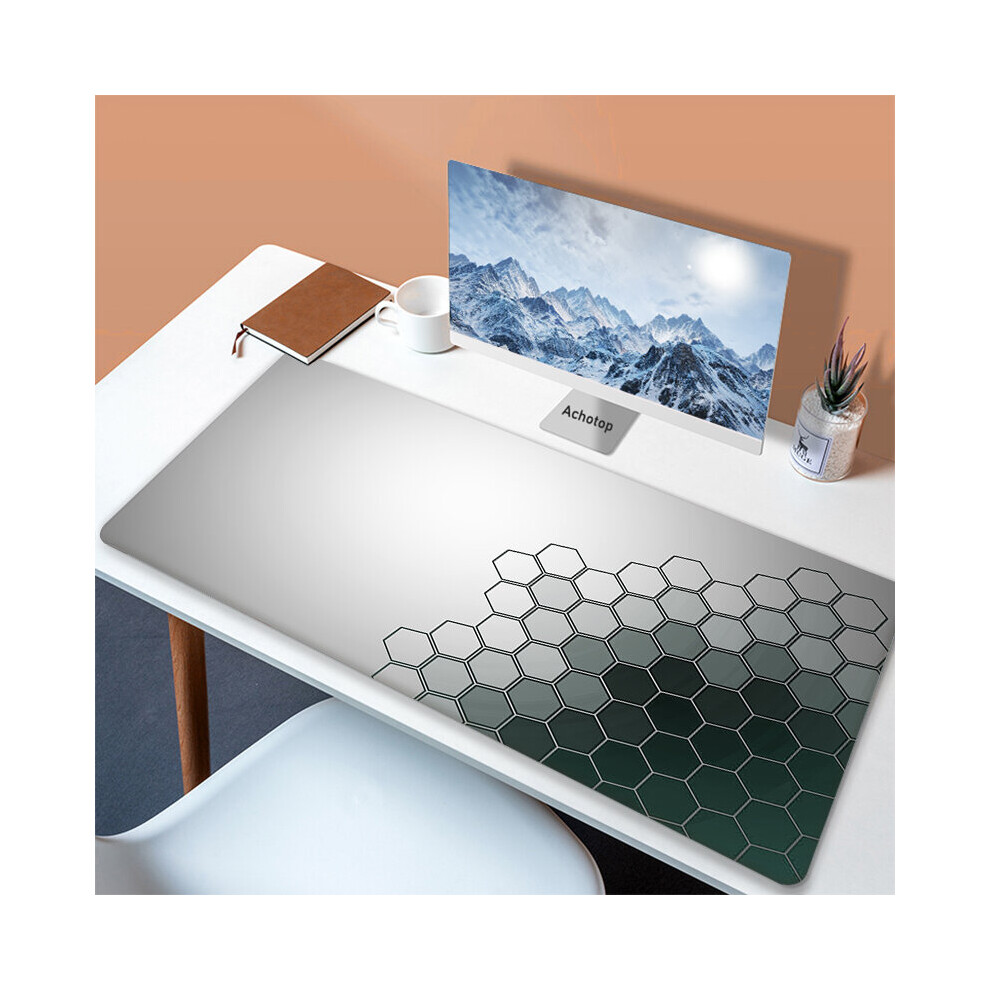 (A- 550X1000x3mm) Geometric 900X400 Mouse Pad Computer Laptop Anime Keyboard Mouse Mat Xxl Large Mousepad Keyboards Gamers Decoracion Desk Beige/White 4855357875223