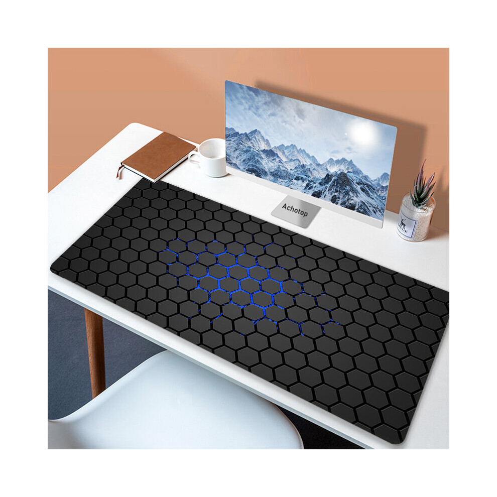 (A-Ocean 550X1000x3mm) Geometric 900X400 Mouse Pad Computer Laptop Anime Keyboard Mouse Mat Xxl Large Mousepad Keyboards Gamers Decoracion Desk M Blue 4855357877029