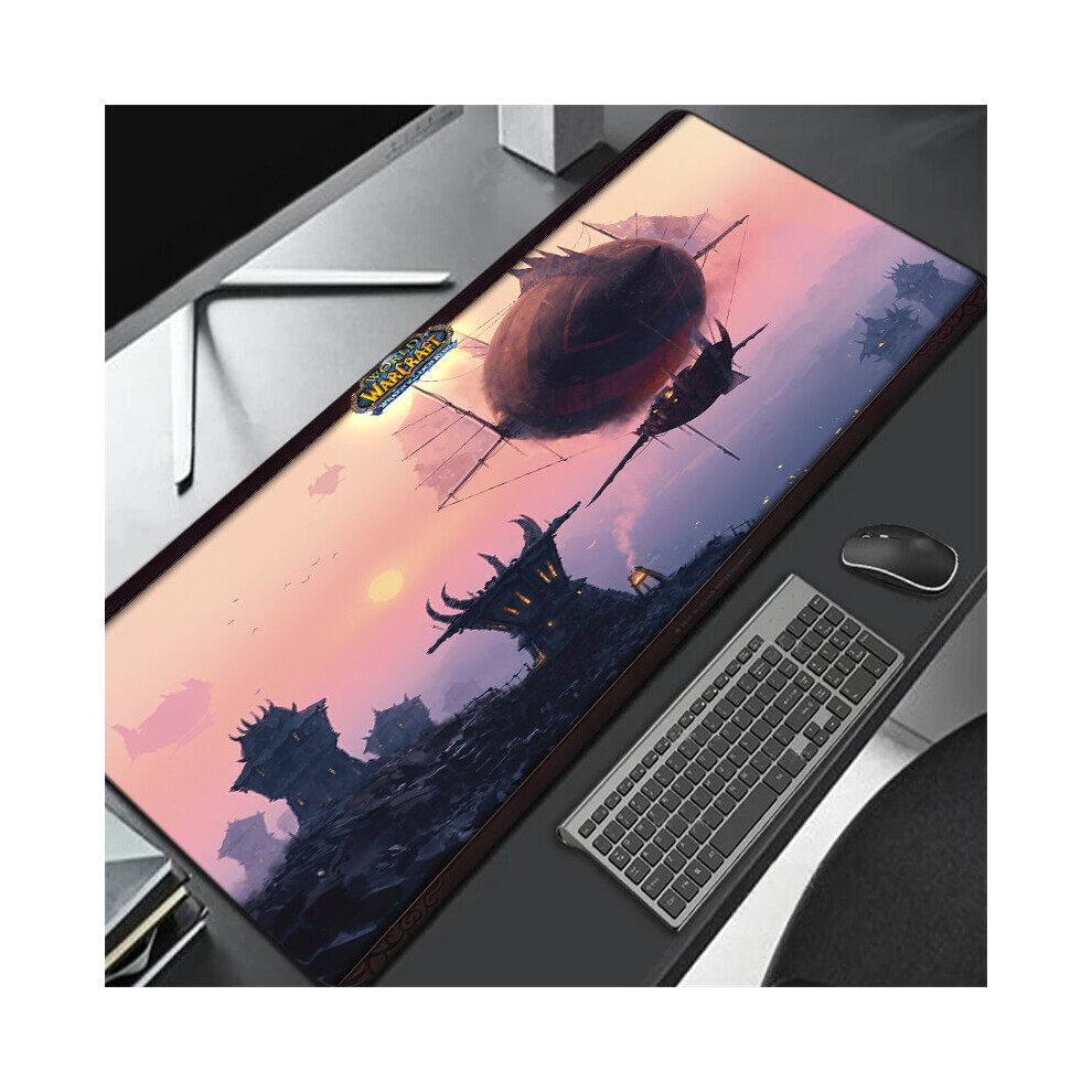 (A-Warcraft-12 900X400 2Mm) World Of Warcraft Gaming Mousepad Speed Locking Edge Natural Horde Alliance Mouse Pad Rubber Large Computer Desk Keyboard 4855357877661