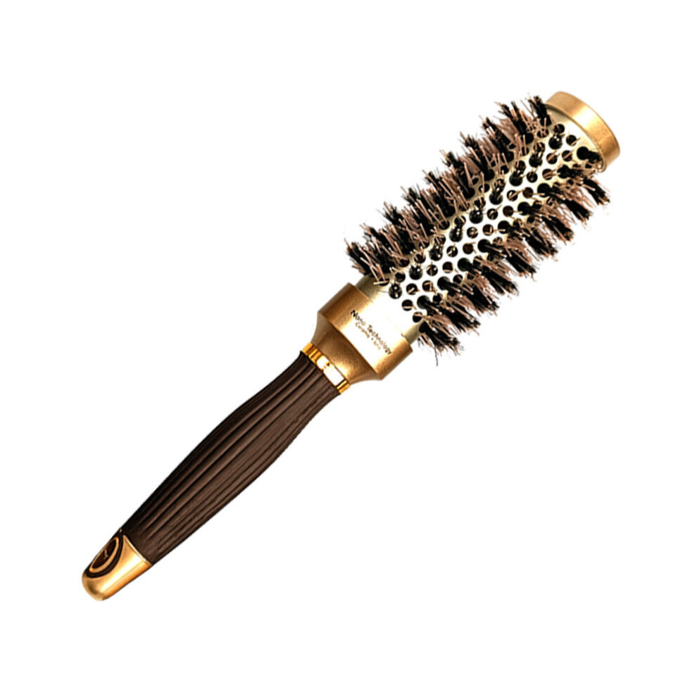 Dechoicelife Unisex (A-32Mm) Heat Resistant Anti Static Hair Brush Professional Salon Comb Nano Ceramic Anion Hair Straightening Curling Comb Styling Tool