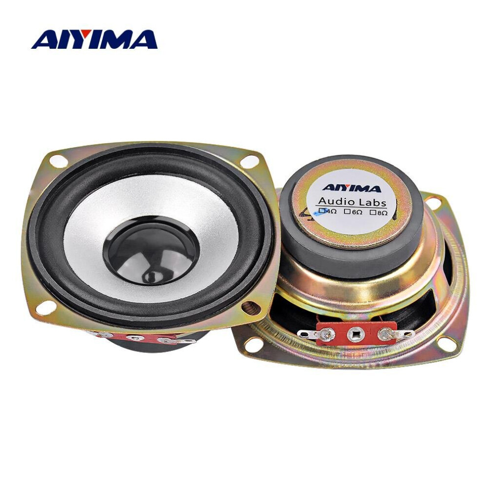 Aiyima 2Pcs 3 Inch Portable Audio Full Range Speaker 4 Ohm 5W Home Theater Neodymium Speaker Ktv Professional Loudspeaker 4851195406964
