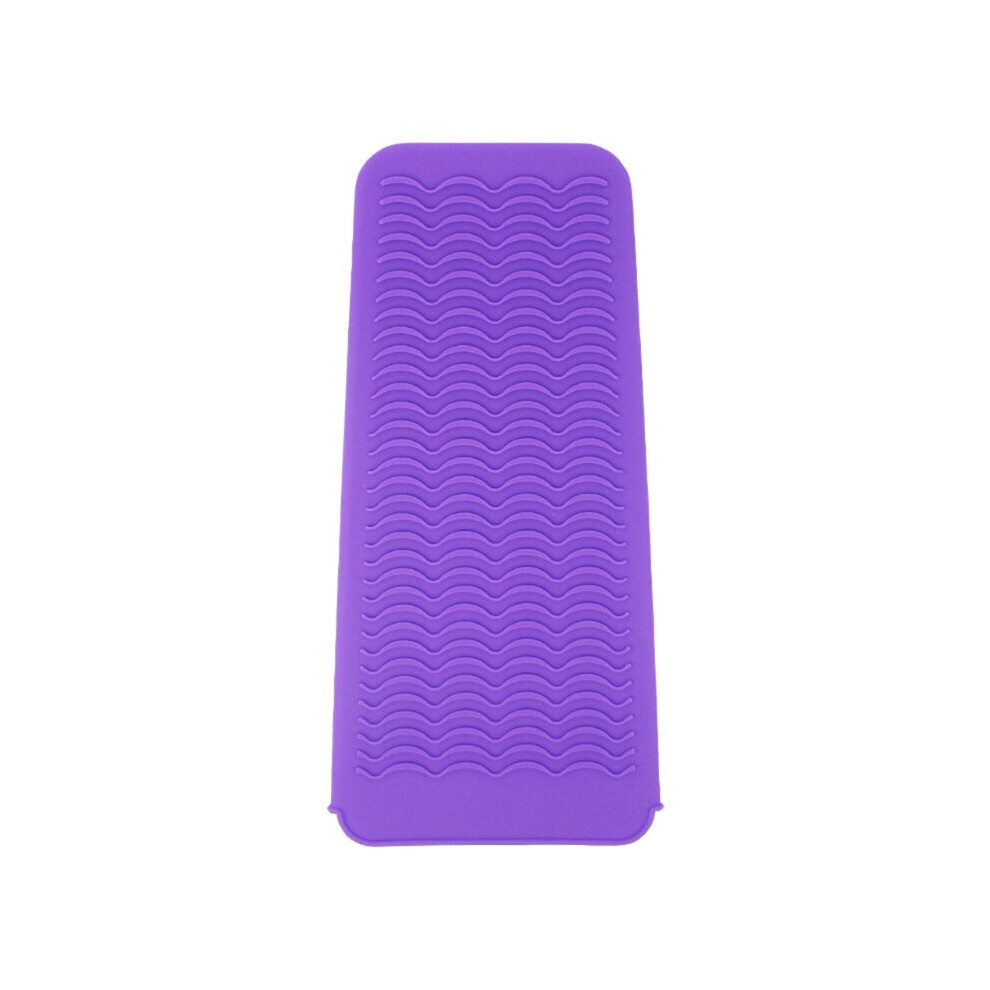 Dechoicelife Purple (A-) Silicone Heat Resistant Mat Pouch For Curling Iron Hair Straightener Flat Tool