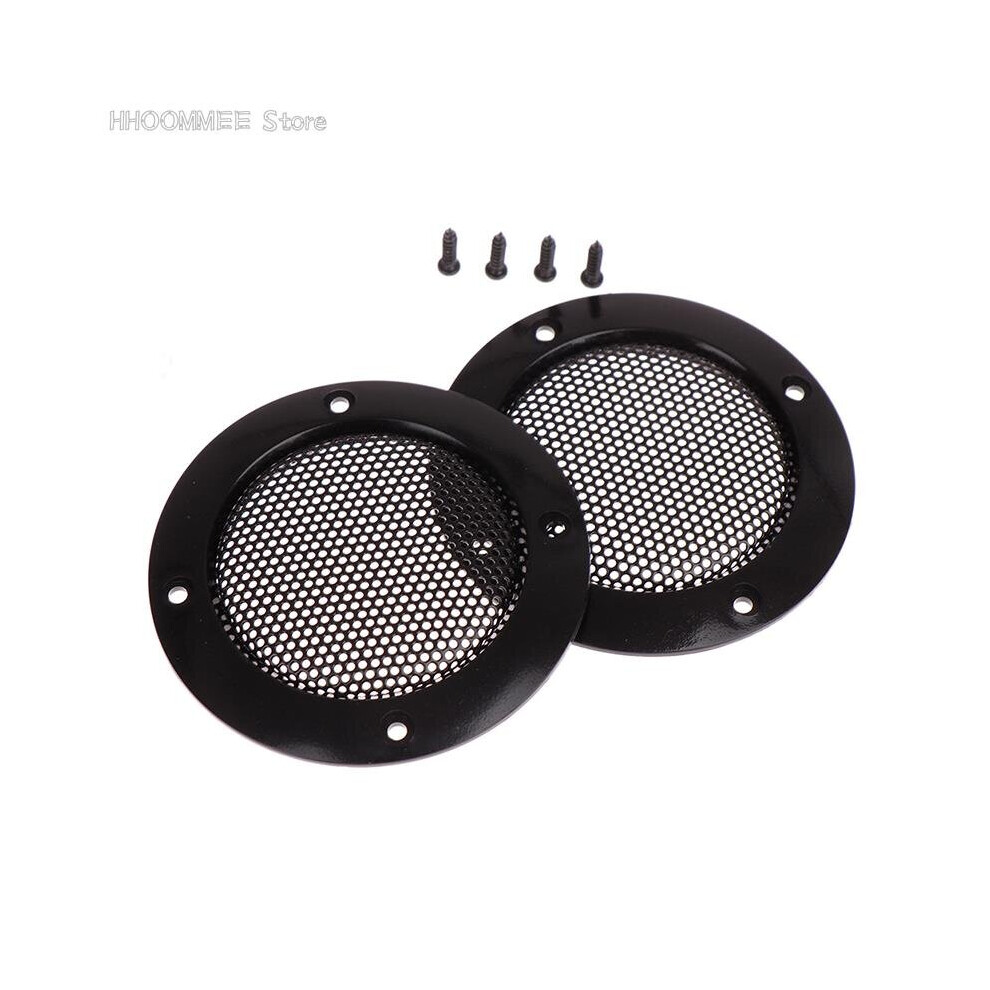 2Pcs Round Audio Speakers Protective Cover 2 Inch Protective Mesh Net Grilles Speaker Circle Speaker Accessories 4851195412897
