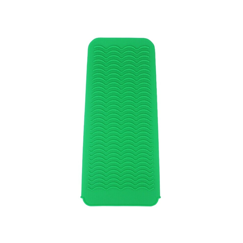 Dechoicelife Green (A-) Silicone Heat Resistant Mat Pouch For Curling Iron Hair Straightener Flat Tool