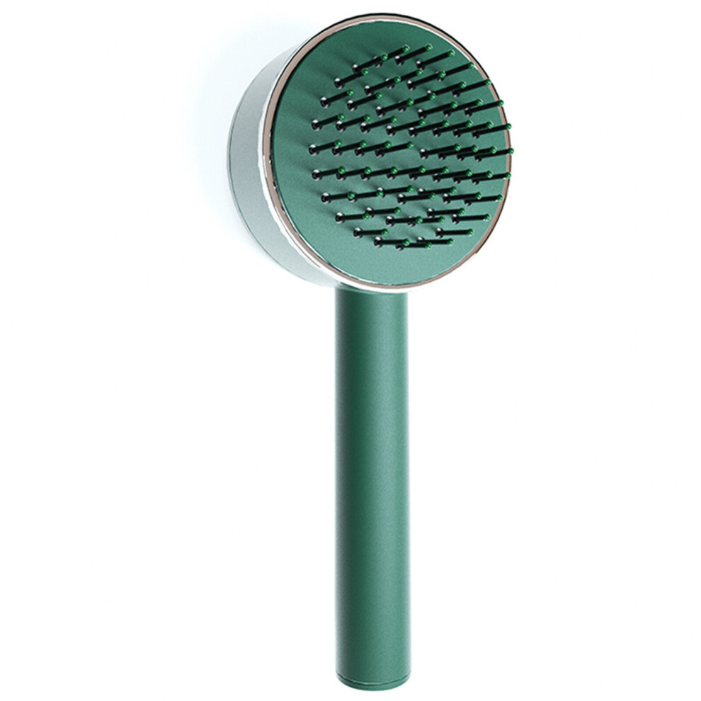 (a-Green) 3D Air Cushion Massage Brush Fluffy Hair Straightener Airbag Massage Comb Conditioning And Improving Hair Texture Push Comb
