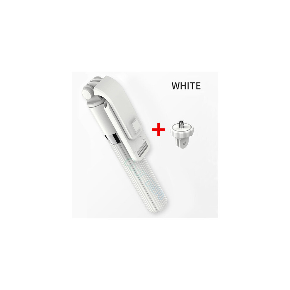 (A-) Fpy Mini Wireless Bluetooth Selfie Stick Tripod Remote Palo Extendable Foldable Monopod For Iphone Action Camera Tiktok Ins White 4855008123659