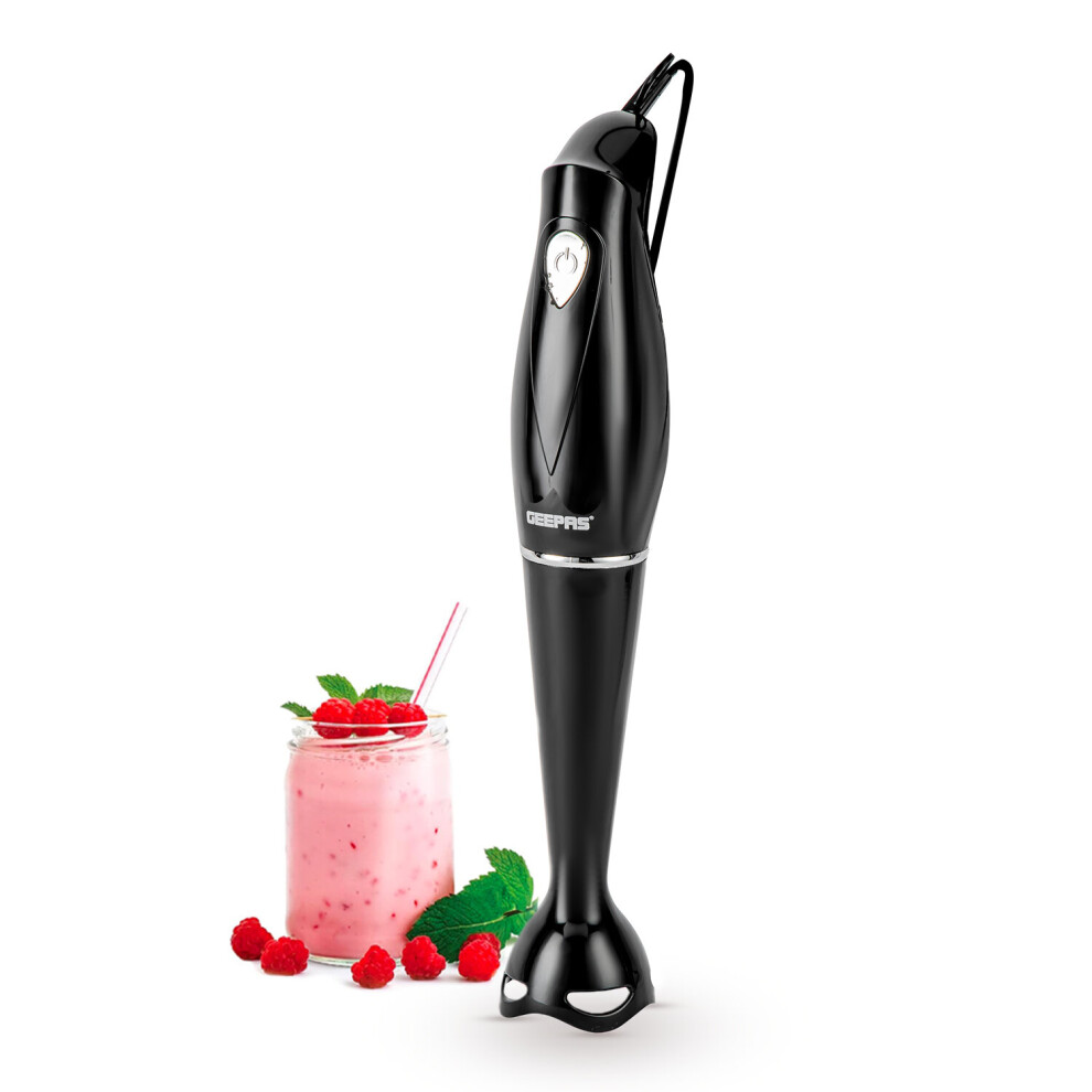 (Black) Geepas Hand Blender Hand Mixer & Chopper