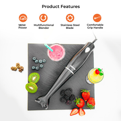 GEEPAS (Black) Geepas Hand Blender Hand Mixer & Chopper 1