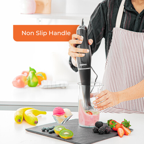GEEPAS (Black) Geepas Hand Blender Hand Mixer & Chopper 2