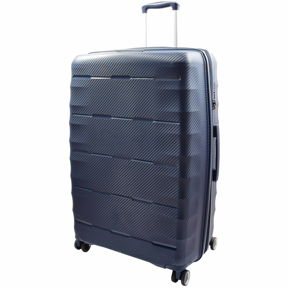 (Large Check-in Size) 8 Wheel Spinner Luggage Expandable Arcturus Navy