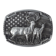 Bear Deer Skin Buckle Alloy Big Head Belt Buckle Head Decorative Accessories For Men