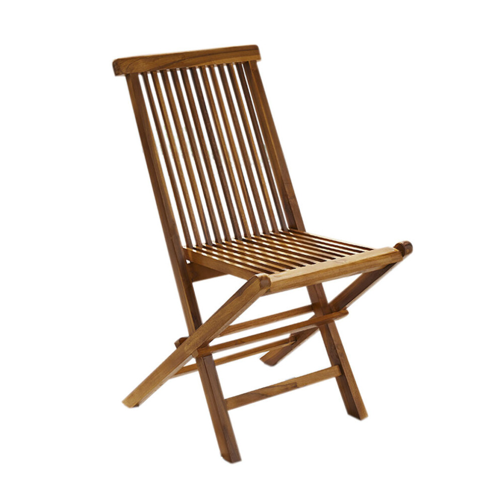 Solid Teak Folding Garden Chair