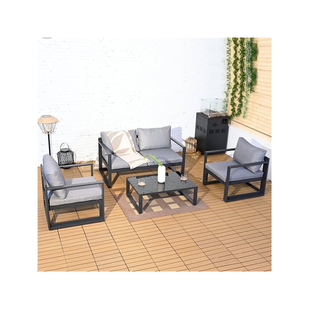 BillyOh Tuscan 4 Seater Aluminium Sofa Set