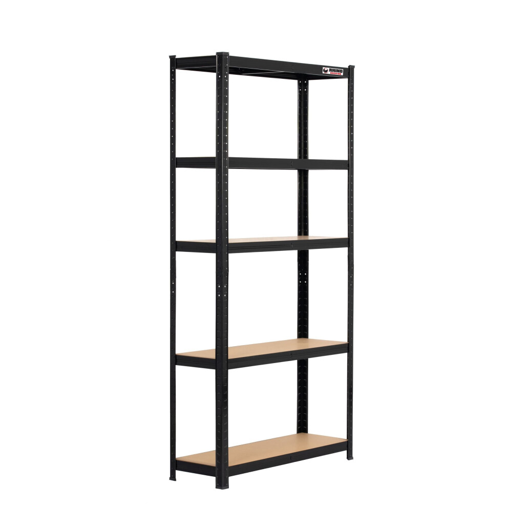 Rhino Racking 6 Bays| 180X90x30cm | |Boltless Garage Shelving Unit | 1000Kg Black