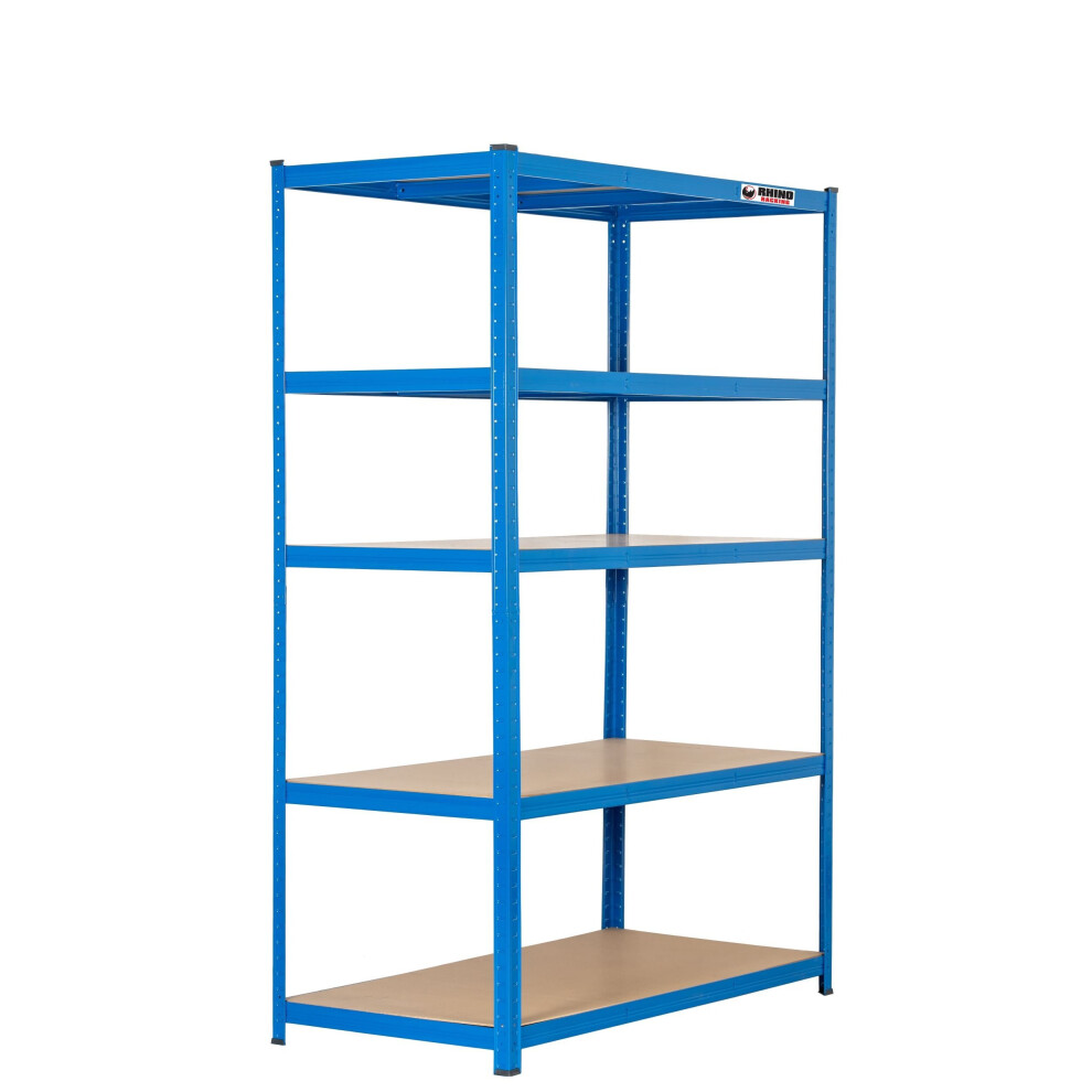 5 Bays | 180x120x60cm | Blue | Boltless Garage Shelving Unit | 1000kg