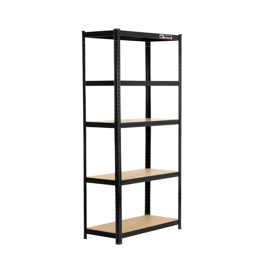 3 Bays | 180x90x40cm| Black | Boltless Garage Shelving Unit | 1000kg