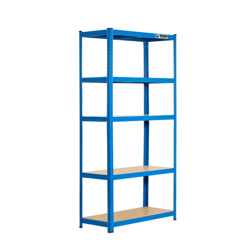 5 Bays | 180x90x40cm | Blue | Boltless Garage Shelving Unit | 1000kg