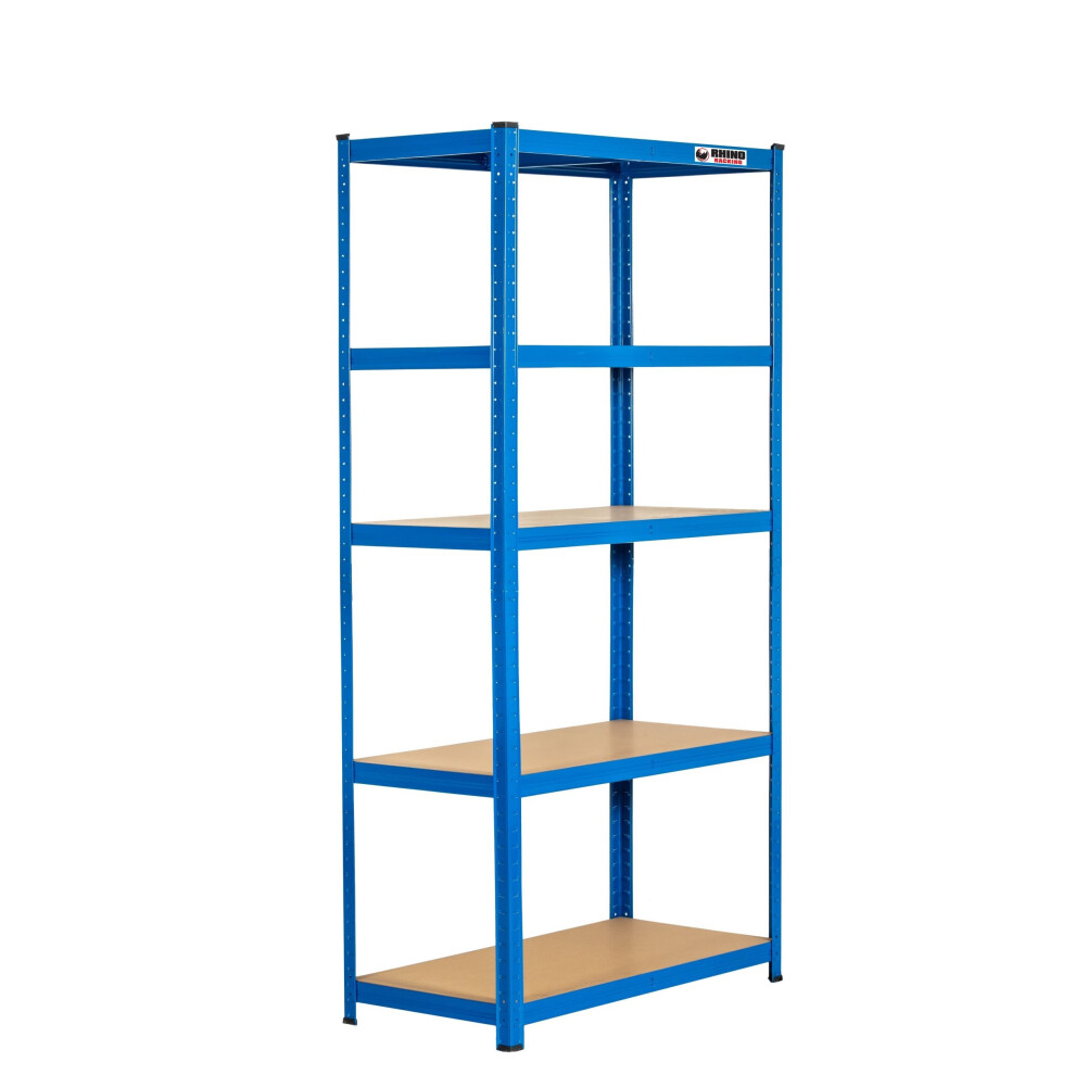 5 Bays | 180x90x45cm | Blue | Boltless Garage Shelving Unit | 1000kg