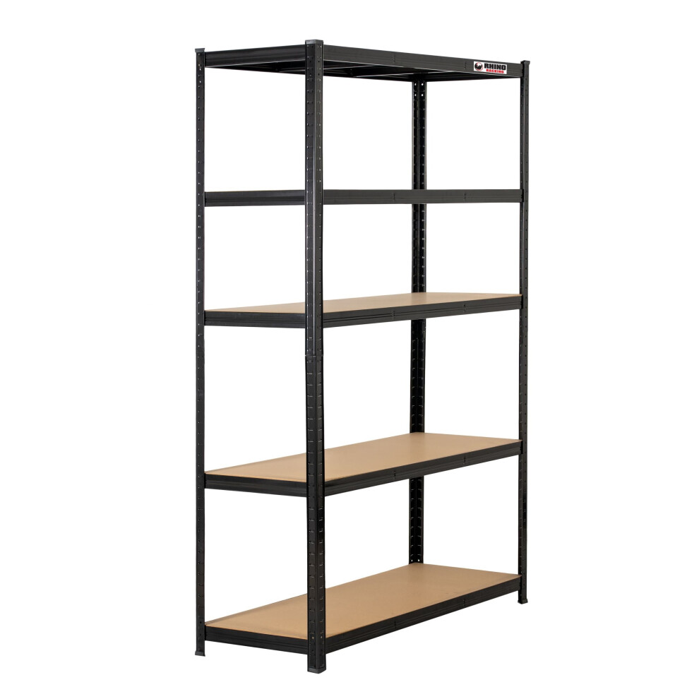 Rhino Racking 3 Bays | 180X120x45cm | Black |Boltless Garage Shelving Unit | 1000Kg